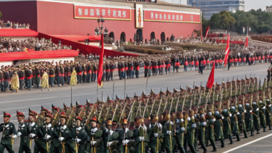 Military parade in China