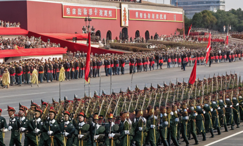 Military parade in China