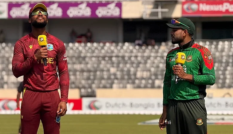 West Indies vs Bangladesh 1st T20I 2025