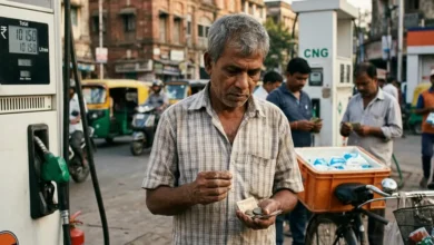 Congress protests against Inflation