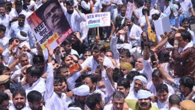NEET UG Congress Protest