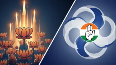 BJP vs Congress Poster War
