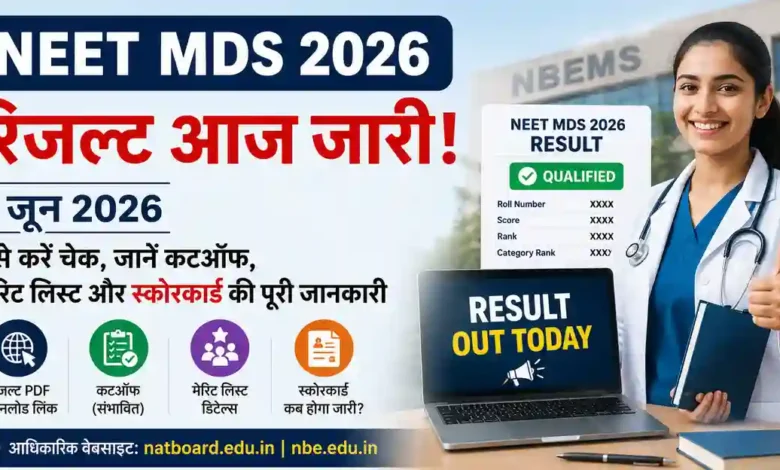 NEET MDS Result 2026