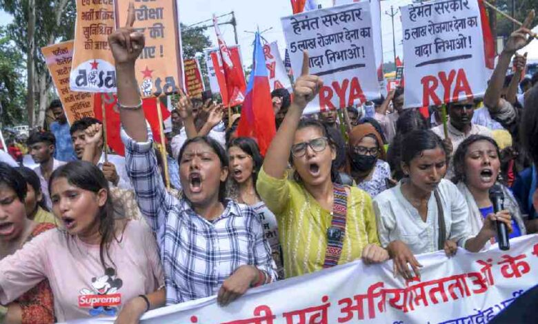 Jharkhand JPSC Protest